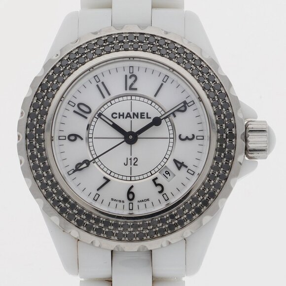 CHANEL H1631 J12 White white CE QZ - Picture 1 of 7